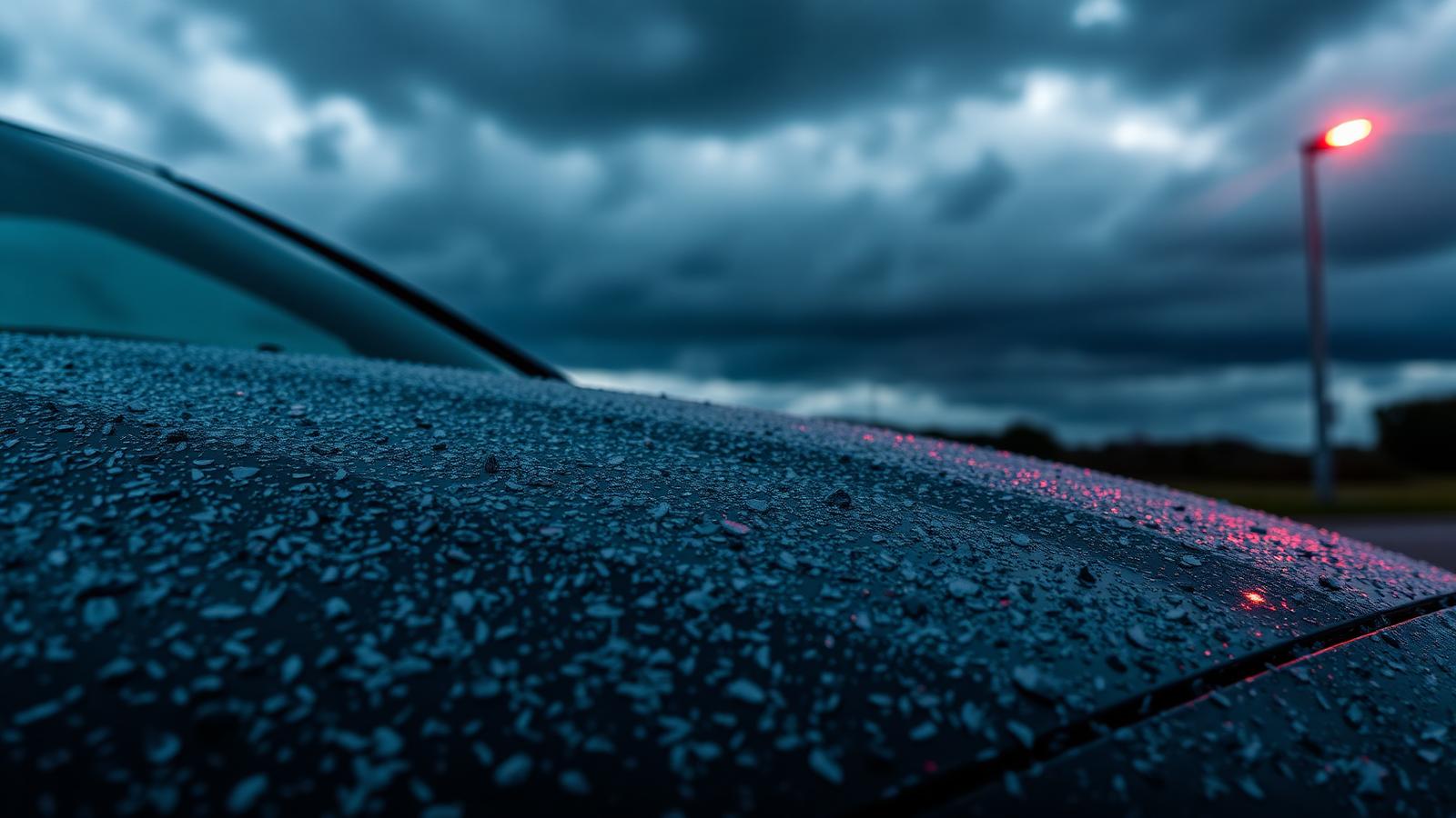 Storm-season hail dents assessment.